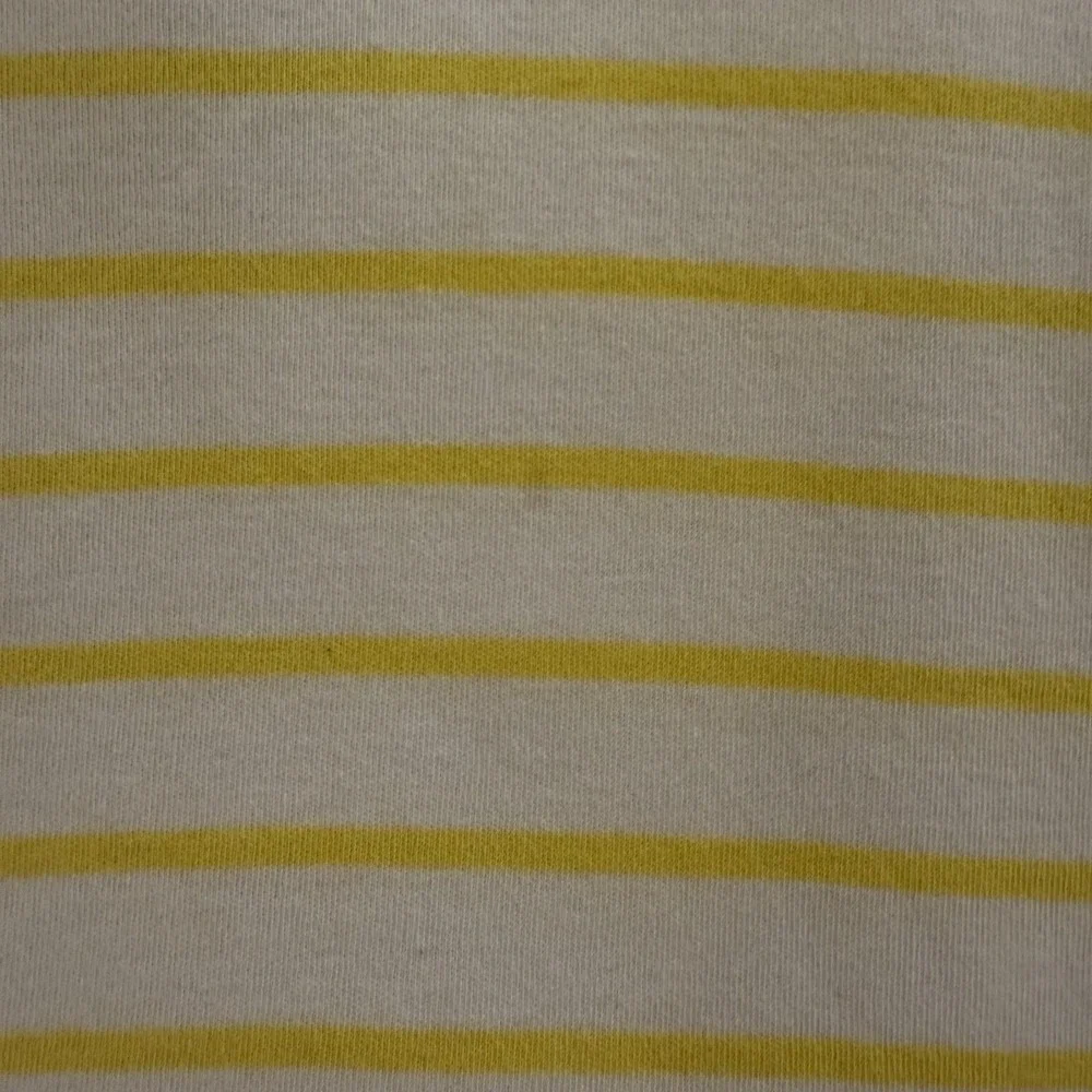 Tommy Hilfiger Men's‎ Large Polo Shirt White Yellow Stripes Blue Collar
